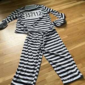 Jail Bird Unisex Halloween Costume Size M/L